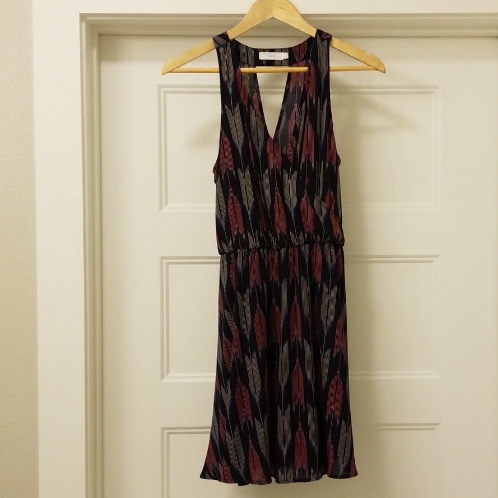 😍😍Lush elastic waist geometric print dress - Picture 2 of 7